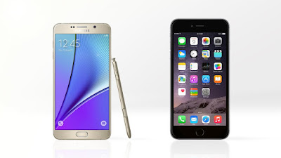 perbandingan note 5 dan iphone 6