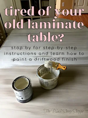 Goodbye laminate! Hello driftwood finish!