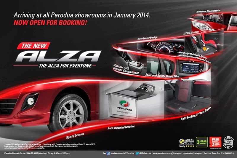 Malaysia Motoring News: New Perodua Alza Facelift 2014 