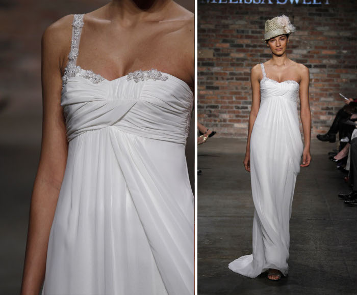 Short Wedding Dresses 5 Spaghetti Straps and Crepe de Chine Malta gown boho