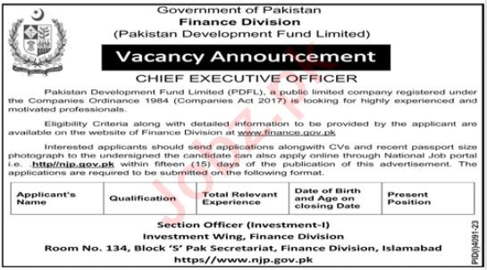 Jobs in Finance Division