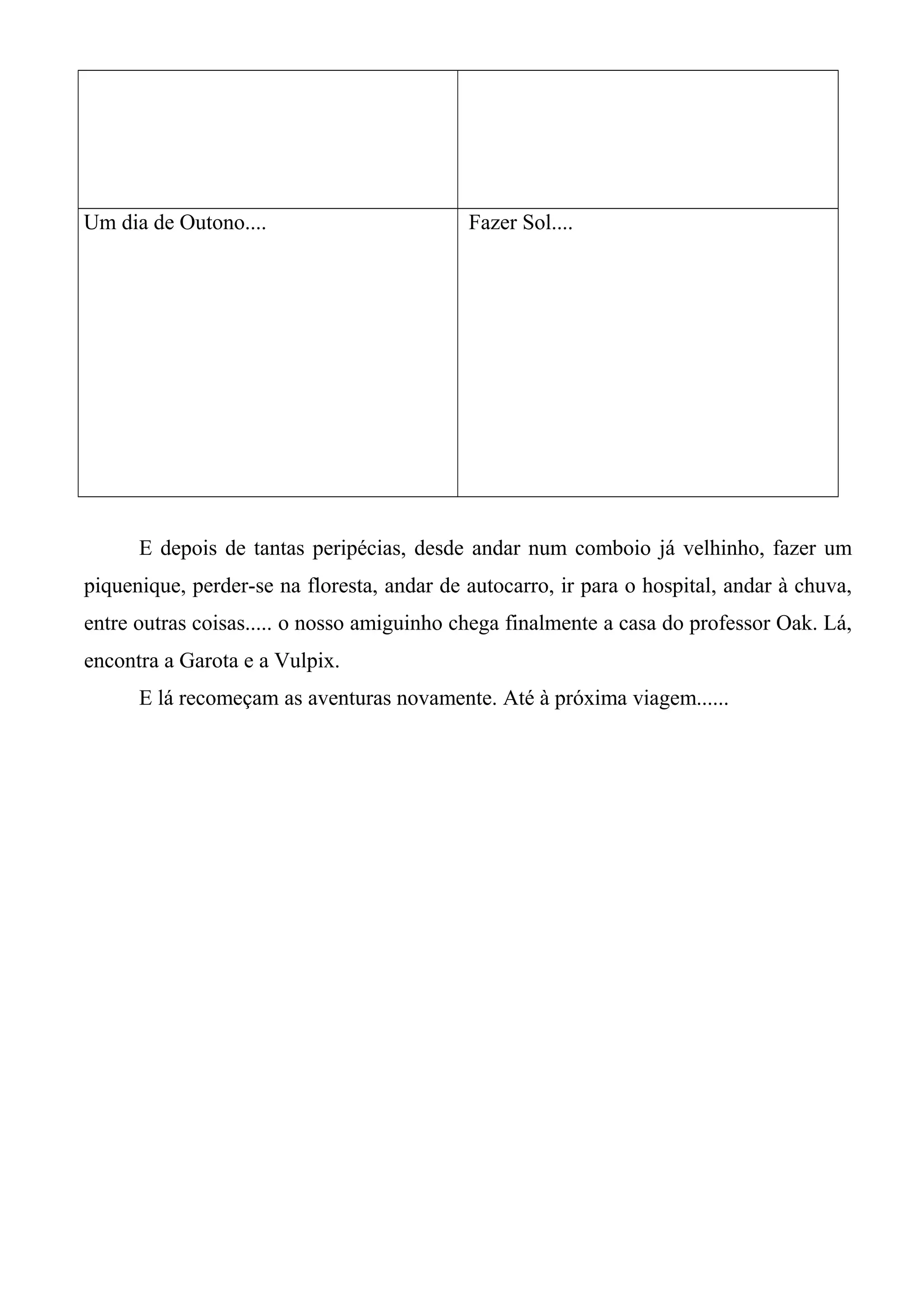 Ficha de avaliação de estudo do meio 2o ano