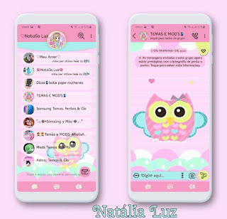 Owl Cutte Theme For YOWhatsApp & Fouad WhatsApp By Leidiane