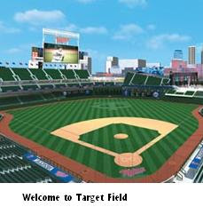 Postcard of Target Field