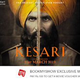 BookMyShow – Pay Rs.100 & Get Kesari Movie Voucher worth Rs.199
