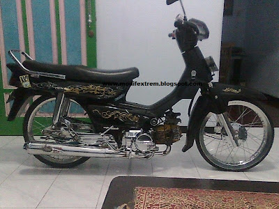 Modifikasi Motor Honda Grand Hitam 2