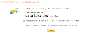 Cara Setup Blogspot ke Domain co.cc