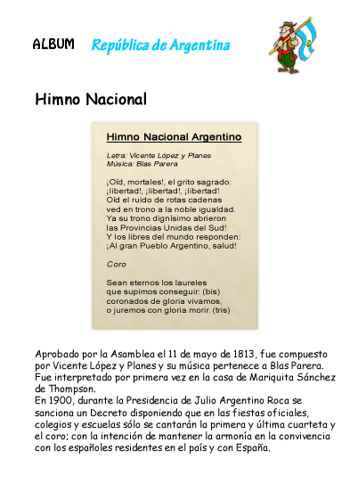 himno nacional de argentina