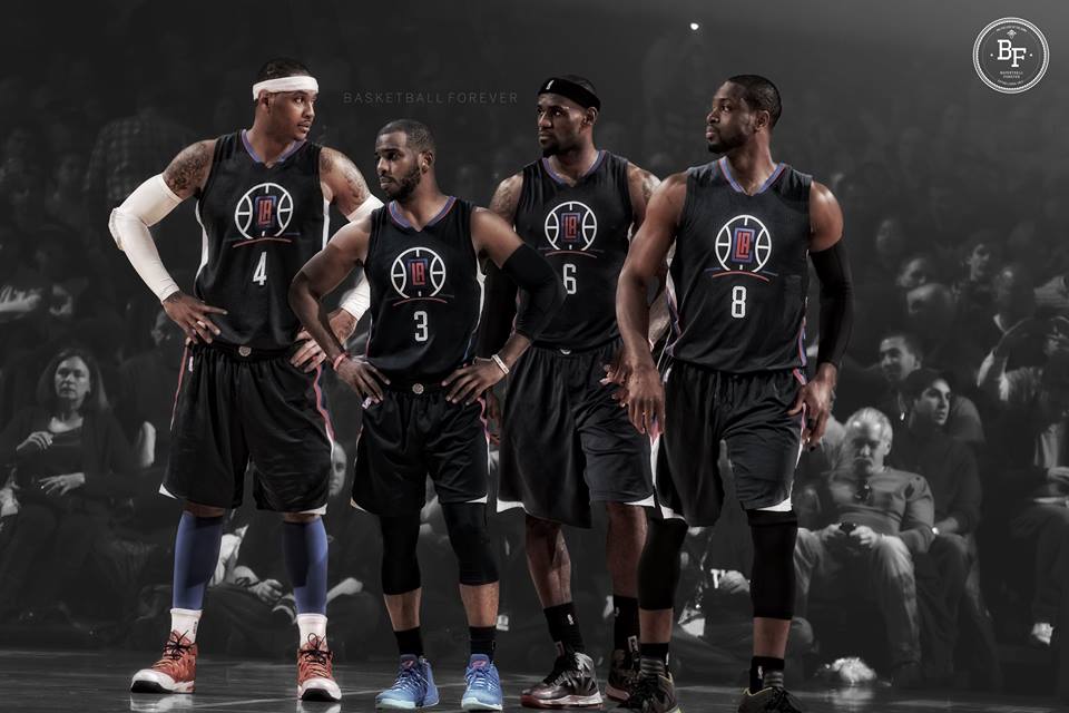Do You Think Carmelo Anthony Dwyane Wade Chris Paul And Lebron Will Play Together Before End Of Their Career Powcast Sports