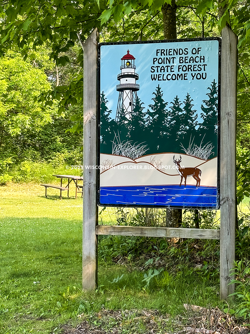 state park sign point beach