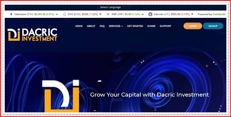 Мошеннический сайт dacricinvestment.com – Отзывы, развод, платит или лохотрон? Мошенники