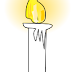 White Candle Clipart