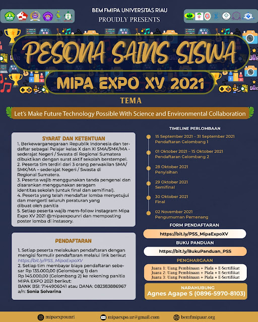 MIPA EXPO XV Universitas Riau 2021