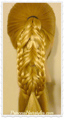 Braided edge reverse banded fishtail tutorial