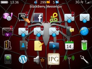 Tema BlackBerry 8520 Spiderman