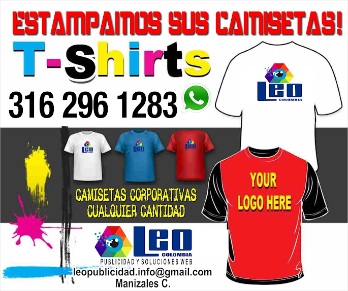 Los mejores estampados de camisetas en Manizales