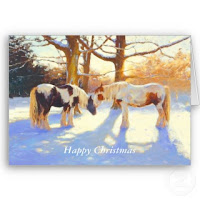 horse racing christmas cards