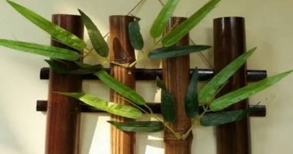 Produk Kerajinan  Dinding dari Bambu  Unik  dan Yang Mudah  