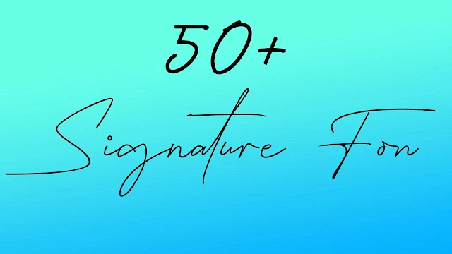 50+ Signature Fonts Download - Zaman Editz