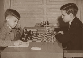 Torneo Infantil Barcelona 1949, partida de ajedrez Anguera - Salas