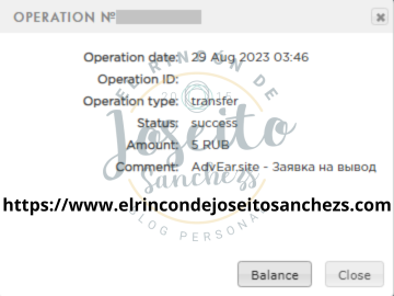 El Rincón de Joseitosanchezs Pago Advear 29/8/2023