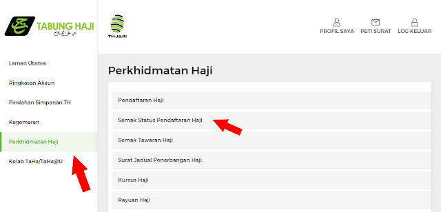 Kini Anda Boleh Semak Baki Tabung Haji Dengan Melalui Internet Sahaja