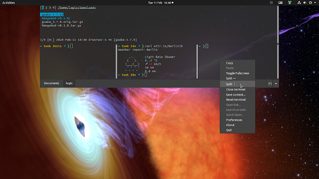 Guake drop-down terminal