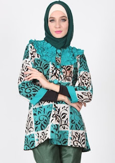 model baju batik kerja muslimah