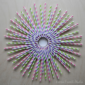 paper straw wreath tutorial | Lorrie Everitt Studio