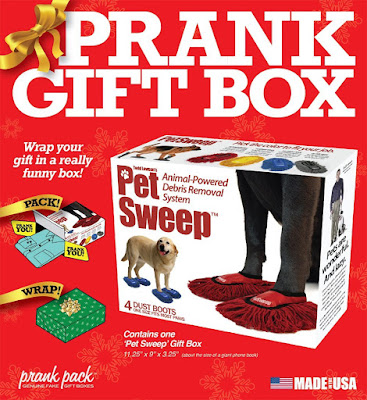 Prank Pack Pet Sweep, the Dog food Is Not Free So Let Him Do All The Hardwork For You