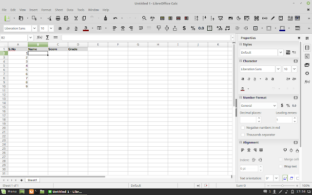 LibreOffice Calc