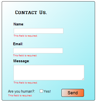 contact us form