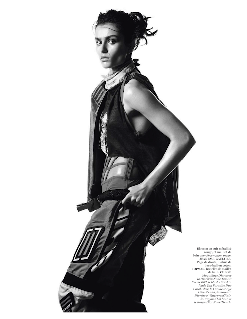 Andreea Diaconu by David Sims and Emmanuelle Alt for Vogue Paris May 2013