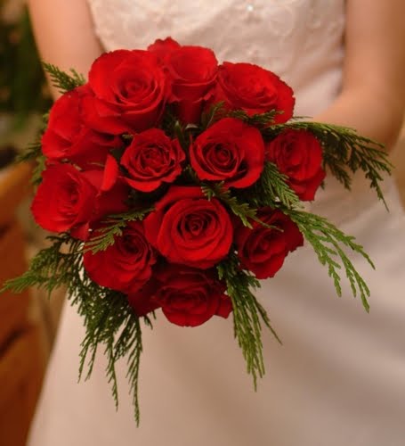 Red Roses Bridal Bouquets