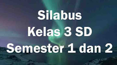 silabus kelas 3 sd semester 1 dan 2