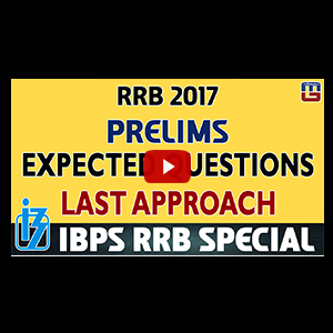 Expected Questions For RRB PO Prelims | Last Approach | Reasoning | IBPS RRB Special 2017