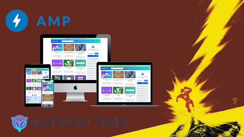 Super fast Amp Blogger Theme - Responsive Blogger Template
