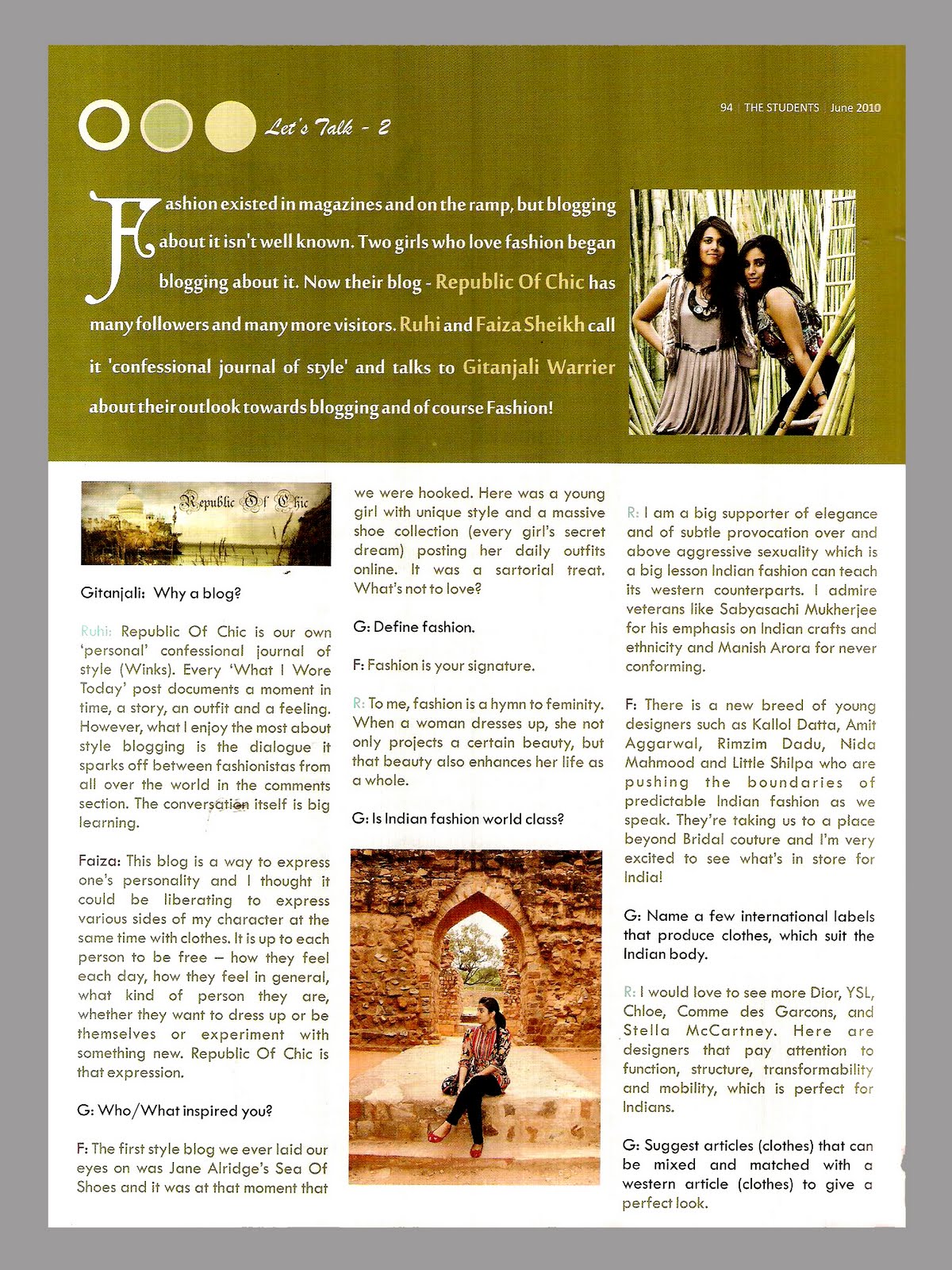 The Students Magazine Feature