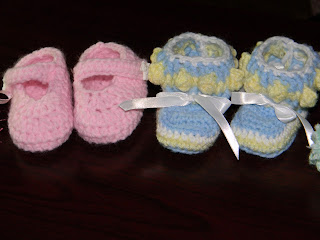 Crocheted Baby Booties