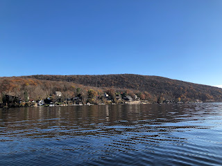 Houses along the water