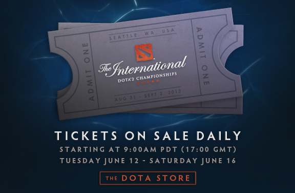 The International 2012 tickets