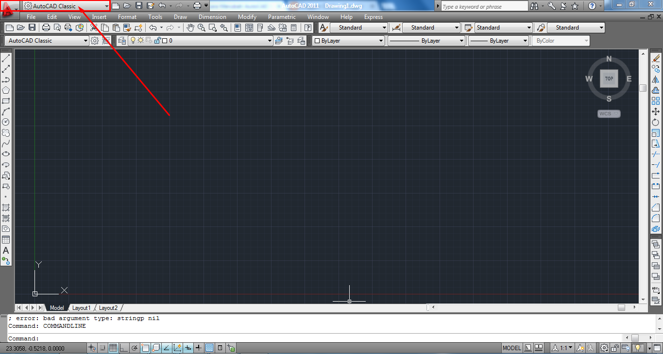 Cara Merubah Tampilan AutoCad 2011 Menjadi AutoCad Clasic