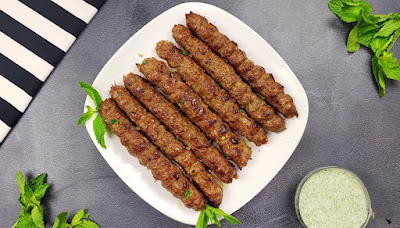 Mutton Seekh Kebab मटन सीख कबाबघर पर