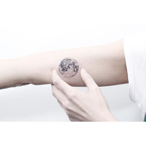 Tiny Space Tattoos by Mini Lau