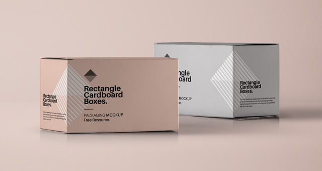 Rectangular Psd Box Mockup