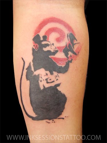 Banksy Art Tattoo Posted by Ink Sessions Tattoo Voted 1 In Los Angeles 