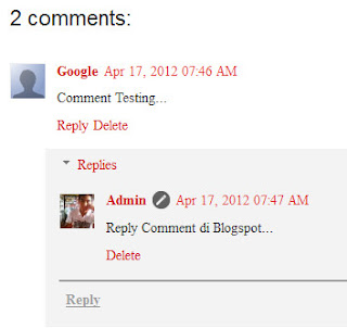Cara Membuat Reply Comment di Blogspot