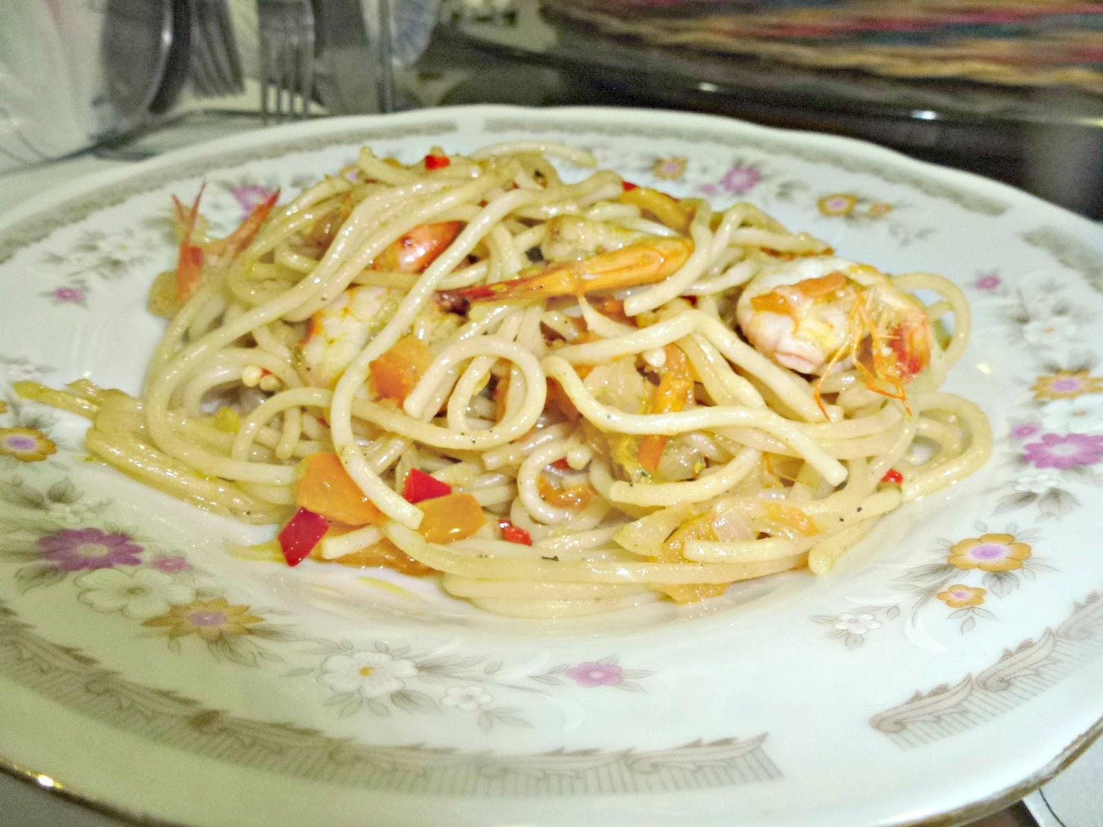 Tertunailah Hasrat Di Hati: Layan Lagi Spaghetti Prawn 