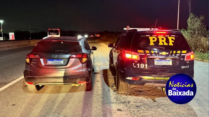 PRF recupera carro clonado e prende condutor na Baixada