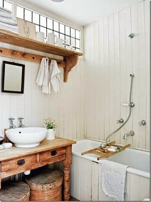 rustic bathroom